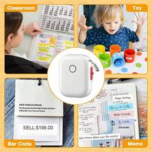 Marklife P12 Label Printer, Thermal Printer, Portable Wireless Bluetooth Label Printer, Supports Continuous Printing, Can Print Gift Labels, Item Labels, And Thank You Stickers, Suitable For Office, Home, And Kitchen, Compatible With Apple And Android Systems. Holiday Season - Multicolor - View 5