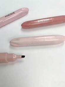 4支/套粉色渐变荧光荧光笔，适用于勾勒轮廓、记笔记、标记，学生和办公人士均可使用。学习用品，返校文具，情人节理想礼物。 - 粉紅色 - 查看 4