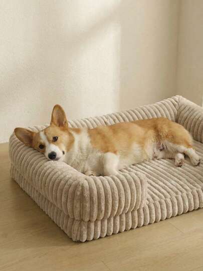 PETSIN Nova Cama de Espuma de Alta Resiliência Macia e Confortável para Animais de Estimação, Adequada para Uso Interno no Inverno, Antiderrapante, Removível e Lavável em Máquina para Cama de Cachorro/Gato