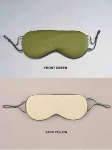 1 pieza/2 piezas Antifaz para dormir opaco de doble cara, con correa elástica ajustable, diseño transpirable cálido/frío, alivio de la fatiga, antifaz suave y cómodo para hombres y mujeres, set de regalo - Multicolor - Ver 16