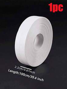 自粘式浴室密封胶带 - 适用于浴缸、淋浴间、水槽、马桶、地板和墙壁边缘的重型防水密封胶 - 简易 DIY 防水解决方案，马桶密封 | 光滑表面 | 防水粘合剂 - 彩色 - 查看 15