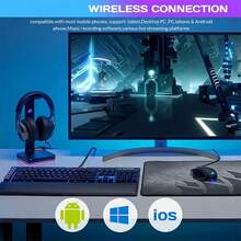 Mezclador de DJ profesional de grado de estudio con chip de audio IA - Doble Bluetooth 5.3, batería de litio de 3000mAh para 6 horas de funcionamiento, 12 efectos de audio de grado profesional y luz ambiente musical incorporada. - F998 - Mezclador de transmisión en vivo - Ver 7