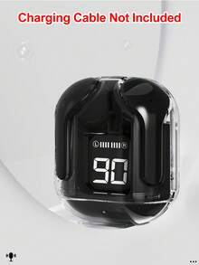 STSEarConect 一对透明真无线立体声耳机，带LED电量显示，Type-C充电盒，兼容所有智能手机，适用于游戏、音乐、户外/商务场合，成人适用，内置电容式麦克风，可充电锂离子电池 - 彩色 - 查看 21