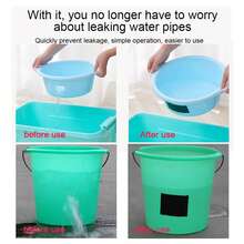 Multi-Purpose Waterproof Patch Tape - 60" Long, 2" Or 4" Wide. Instantly Repair Leaks In Pipes, Buckets, Tents, Umbrellas. Strong Adhesive, Black & White. - Multicolor - View 10