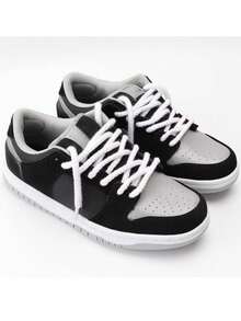 1双加粗圆形绳状鞋带，黑色、白色、米色，男女通用 - 彩色 - 查看 2