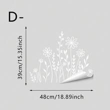 1/3片装四季通用静电吸附窗膜，花卉蒲公英图案，适用于卧室装饰和家居装饰 - 彩色 - 查看 16