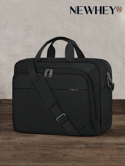 NEWHEY 15.6"/17.3" Laptop Bag For Men, Large Capacity 3-In-1 Business Briefcase Fits A4 Papers, Shock-Resistant, Suitable For Business, Travel, Work, School, Spring
