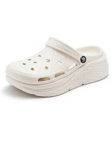 CAMEL CROWN 夏季沙滩休闲厚底凉鞋 - 米色 - 查看 5