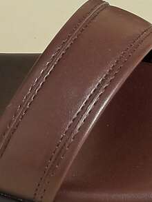 Women's Thick Sole Buckle Sandals, Colorblock, Fresh Bohemian Vacation Retro Woven Open Toe Comfortable Wedge, Summer New Style, Suitable For Beach, Spring/Autumn, Casual, Simple Roman Shoes, Plus Size 41-43 - Coffee Brown - View 8