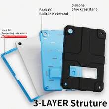 1 Piece, Tab A11+/A9+ Plus 11-Inch 2026/2024 Protective Case, Black, Shockproof And Drop-Resistant, Durable And Sturdy, High-Strength Impact-Resistant Shell/Case - Light Purple + - Rainbow Colors + - View 4