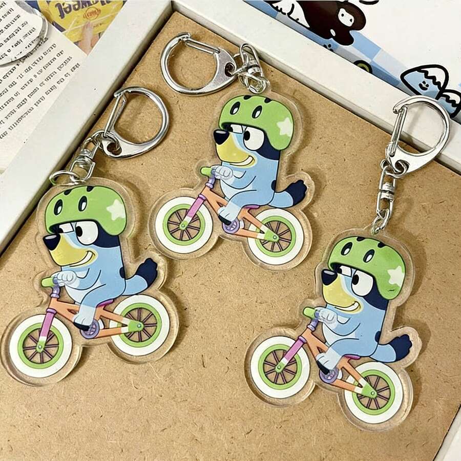 1个创意卡通布鲁伊可爱亚克力女孩心情伴侣吊坠，创意生日礼物吊坠，新年礼物，情人节礼物，复活节礼物【款式随机】 - 彩色 - 查看 1