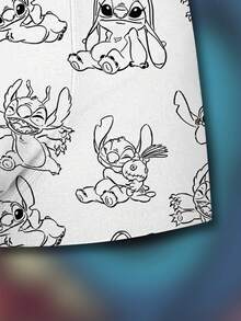 白色缝线 3D 印花男士平角内裤，时尚设计，适合日常穿着和居家休闲。 - 彩色 - 查看 5