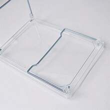 jjyOsuner Mesa plegable de acrilico transparente moderna mesa auxiliar plegable con diseño elegante para dormitorios salas de estudio sala de estarMesa plegable - Transparente - Ver 4