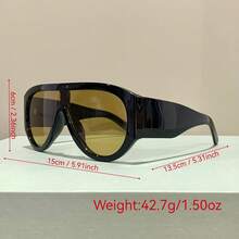 2D Flat, 2D Flat Punk Glasses - Oversized Flat Top Frame With Metal Hinge Design, Bold Punk Style Unisex Non-Prescription Decorative Glasses, Fashion Accessories For Party, Daily Wear And Shooting, Unique Design, Durable Hinge, Personality Statement Piece, Neutral Style, 2D Flat - 綠色豹 - 查看 6