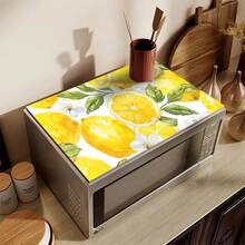 1pc Lemon Pattern Diatomaceous Earth Absorbent Drying Mat, Kitchen Countertop Drain Mat, Coffee Machine Mat, Pour Over Coffee Pot Mat, Bowl Dish Cup Drying Mat, Non-Slip Backing Heat-Resistant Kitchen Mat, Dining Table Mat, Breakfast Mat, Washing Machine Mat, Home Kitchen Dining Table Coffee Shop Bar Decor Mat, Holiday Party Housewarming Gift - Multicolor - View 4