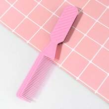 3pcs Baby & Kids Styling Brush Set - Pointed Tail Brush, Hair Brush, Eyebrow Brush, Edge Brush, Hairstyling Tools, 3-In-1 Set, Double-Sided Comb Combo - Multicolor - View 5