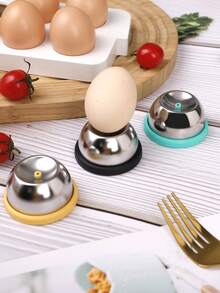 1pc 304 Stainless Steel Egg Piercer, Boiled Egg Pricker Tool, Prevent Cracking, Kitchen Gadget, Easy Peel Hard Boiled Eggs, Durable & Compact - Multicolor - View 9