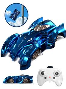 1pc Wall-Climbing Remote Control Car, 360° Rotating RC Stunt Car With Headlights, Drives On Walls And Ceiling, Rechargeable, Toy Gift For Boys Girls Kids 3+ Years Old - Multicolor - View 2