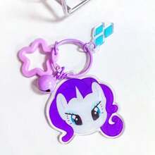 MY LITTLE PONY 1个可爱卡通人物钥匙扣，带铃铛吊坠，超级可爱，是送给女孩和动漫迷的理想礼物，也是卡哇伊度假必备包包配件。 - 彩色 - 查看 9