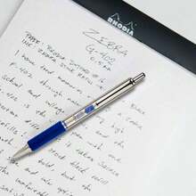 Bolígrafo Zebra G-402 Retráctil Acero Inoxidable Tinta Gel Punto 0,5 mm Blíster 1 Pieza (Azul),40814125 - Óxido marrón - Ver 5