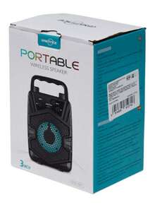 Bocina Bluetooth 3″ Luz LED y Soporte para Celular - Negro - Ver 5