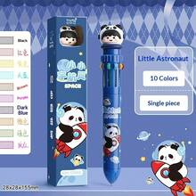 1 Stück 10-Farben Kugelschreiber mit Druckmechanik, kreativer Multifarbkugelschreiber für Studenten, süßer Cartoon-Stil, verschiedene Farben erhältlich, unverzichtbares Schreibwaren-Accessoire für den Schulstart - Verschiedenfarbig - Übersicht 15