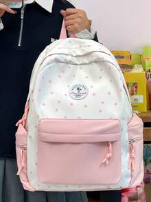 New Stylish High-Quality Large Capacity Multi-Function Elegant Travel Backpack, Versatile For Various Occasions - Pink - View 8