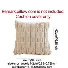 مجموعة من 2 غطاء وسادة زخرفية من الفرو الناعم والناعم، أغطية وسادة مخططة بوهيمية، مناسبة لغرفة النوم والأسرة وديكور المنزل والأريكة والتخييم والأماكن الخارجية وغيرها من السيناريوهات المتعددة - البيج الداكن - مشاهدة 2