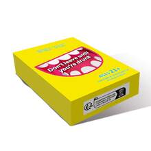 SMILE TALK 1PC Party Drinking Punishment Game, Tabletop Party Entertainment, Drinking Challenge, Mini Game For Bros & Besties Gatherings, Top Holiday Gift, Ideal For Valentine's Day/Oktoberfest/Halloween/Christmas Season, Perfect For Party Nights | 89 CARDS - Yellow - View 7