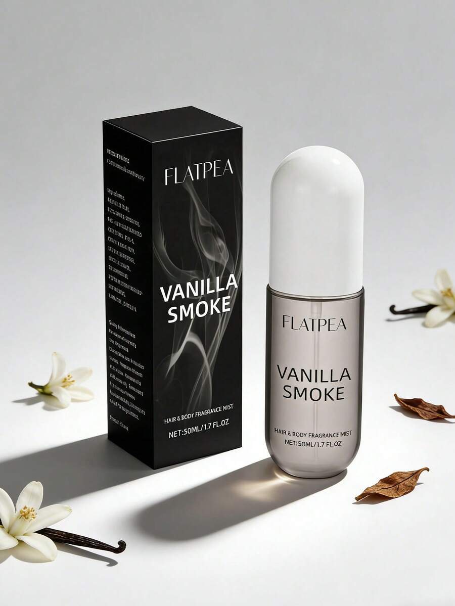50ml/1.7fl.Oz Flameless Herbal & Tobacco Scented Spray Alcohol-Free Essential Oil Long-Lasting Fragrance Air Freshener With Stylish Black-White Design Perfect Holiday Gift - Vanilla Tobacco Scent - View 1