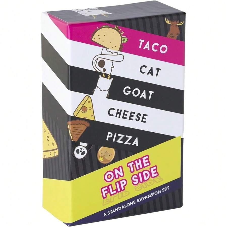 Taco Cat Goat Cheese Pizza On The Flip Side Entertaining Standalone Expansion Game For Family Game Night | Easy To Play 15 Minute Rounds | Fun For Boys And Girls, Teens, Adults, And Families | 2-8 Players - Multicolor - View 1