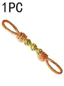 Tug-Of-War Interactive Toys, Durable And Teeth-Cleaning Chew Rope, Pet-Specific Chew Rope For Teeth Grinding, Pet Teeth-Cleaning Toys, Energy-Consuming Rope Toys, Anti-Destruction Toys, Dog Rope Toys, Durable Dog Toys, Dog Teeth-Cleaning Rope Knots - Multicolor - View 12