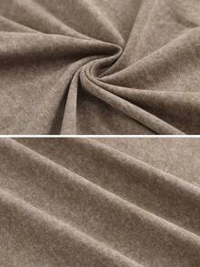 Retro Sun Face Skull Print, Men's T-Shirt, SUBLIM Band Style Free Theme Loose Short Sleeved Shirt - 咖啡棕色02 - 查看 5