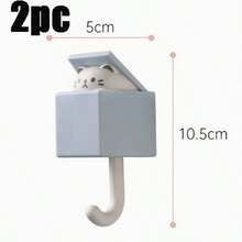 Bộ 2 móc treo tường đa năng chống thấm nước, không mối nối, hình mèo hoạt hình dễ thương, chất liệu ABS, kiểu dáng Kawaii Nhật Bản, thích hợp trang trí phòng ngủ/phòng khách/phòng tắm, trang trí Giáng sinh & Halloween, quà tặng ngày lễ, quà Giáng sinh. - Nhiều màu - Xem 19