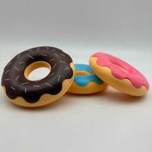 A Doughnut-Shaped Pet Dog Toy - A Rattling Sound Toy - A Sturdy Chew Toy That Is Waterproof And Easy To Clean, A Toy For Cleaning Teeth And Relieving Boredom, A Companion Toy For Dogs, A Gift For Dogs - Multicolor - View 10