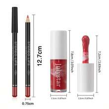 [2-In-1 Value]Hydrating Lip Tint & Gloss Pencil - Define & Shine Duo | Fades Dryness & Dullness | Effortless My-Lips-But-Better Look For Daily Use - 06+11 - Xem 3