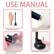 Practice Hand For Acrylic Nails With Stand Bracke,Left Practice Hand For Acrylic Nails With Holder, Flexible Bendable Fake Hand Manicure Nail Practice Hand,Nail Supplies,Nail Kit,Nail Stuff,Nail Tech Supplies,Nail Brush,Nail Tools,Nail Tech Essentials - mặc định - Xem 6