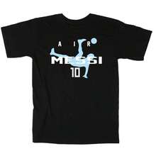 Lionel Messis World Cup Argentina T-Shirt- - 黑色 - 查看 1
