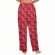 Couples Pajama Pants Matching Sets Holiday Pj Pants Cute Soft Pajama Pant Without Pockets Lounge Men/Women Romantic Valentine's Day Couple Style Loungewear  Trousers - Phụ nữ - Xem 5