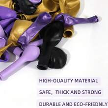130pcs Purple Balloon Garland Kit, Purple & Gold Balloons Decor Suitable For Girls Birthday Party, Baby Shower, Wedding, Graduation Homecoming - Purple - View 5