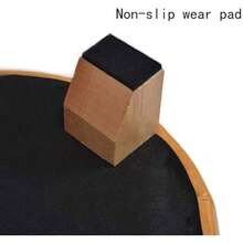 ASDF-Memory Foam Footstool Solid Wood Footrest Sofa Stool Multipurpose Dressing Table Stool Creative Shoe Bench Beige Large - Beis - Ver 4