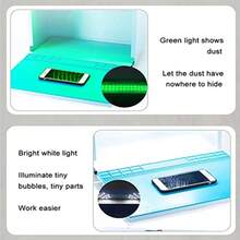 ASDF-Mini Dust Free Room/Work Table/Station Portable Laminar Air Flow Clean Bench Table for Phone LCD Repair Mobile Phone Repair Dust-Free Workbench Air Flow Clean Bench - como en la foto - Ver 6