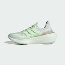 Adidas ULTRABOOST LIGHT 低帮女式跑步鞋 IE3338 - 白/螢光綠 - 查看 1