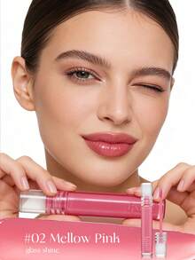 ETUDE Glow Fixing Tint, Chilling Red, Lip Tints, Lipstick, Shiny Finish, Highly Moisturizing, 0.1 Oz (3.8 G), Clione Lip - #02 Mellow Pink - View 8