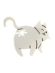 1个猫屁股造型面包夹 - 3D打印趣味厨房工具，塑料袋夹，可爱动物收纳配件，创意家居装饰礼品，轻巧设计，宠物爱好者必备。面包袋夹，零食袋封口夹。 - 彩色 - 查看 9