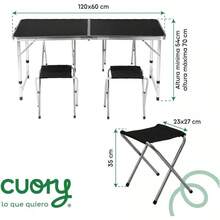 Outdoor Table - Black - View 3