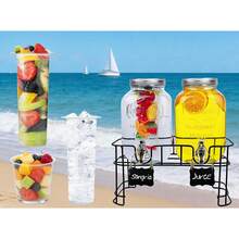 Beverage Ice Bucket & Beverage Dispensers - Black - View 8