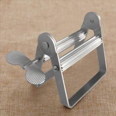 Toothpaste Squeezer Rollers, Metal Toothpaste Tube Wringer Seat Holder Stand (Aluminum Alloy)