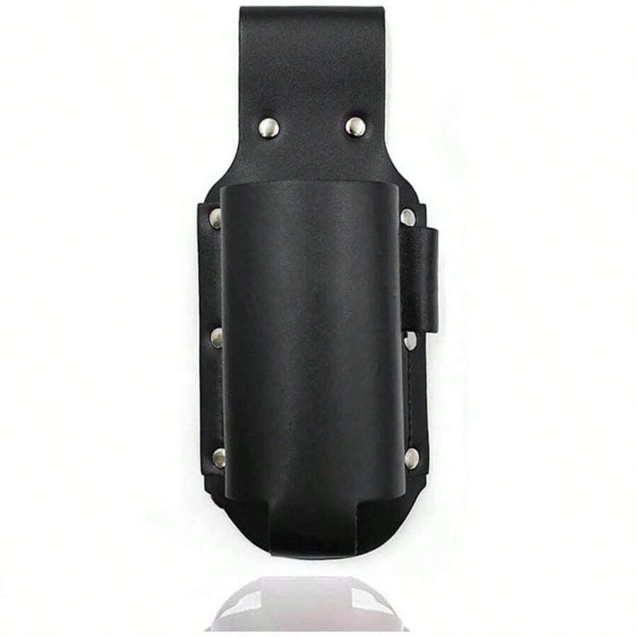 Classic Leather Waist Drink Holder - Ideal Gift For Dads And Boyfriends, Perfect For Beer & Drinks On Adventures - 黑色 - 查看 1