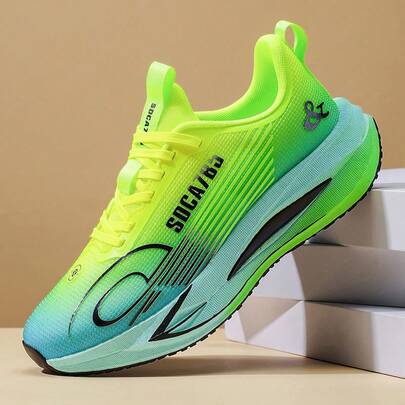 L.S.W.P 男士跑步鞋，时尚设计，透气舒适，减震耐穿，适合：户外跑步训练、徒步旅行、日常散步、户外活动、聚会、度假、休闲穿着，四季皆宜。